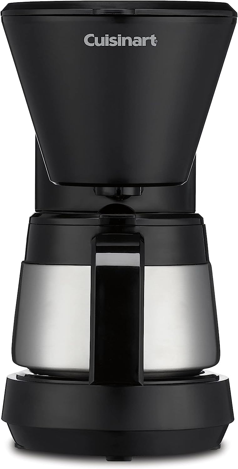 Cuisinart صانعة القهوة سعة 5 أكواب مع إبريق من الفولاذ المقاوم للصدأ، آلة قهوة مع خزان مياه قابل للإزالة، فلتر مياه فحم، خاصية الحفاظ على الحرارة لمدة 30 دقيقة، وإيقاف التخمير، DCC-5570NAS، فولاذ مقاوم للصدأ - Image 1